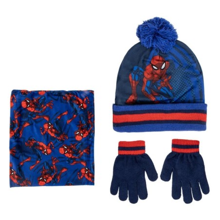 CONJUNTO 3 PIEZAS(GORRO BRAGA GUANTES) SNOOD STITCH O SPIDERMAN