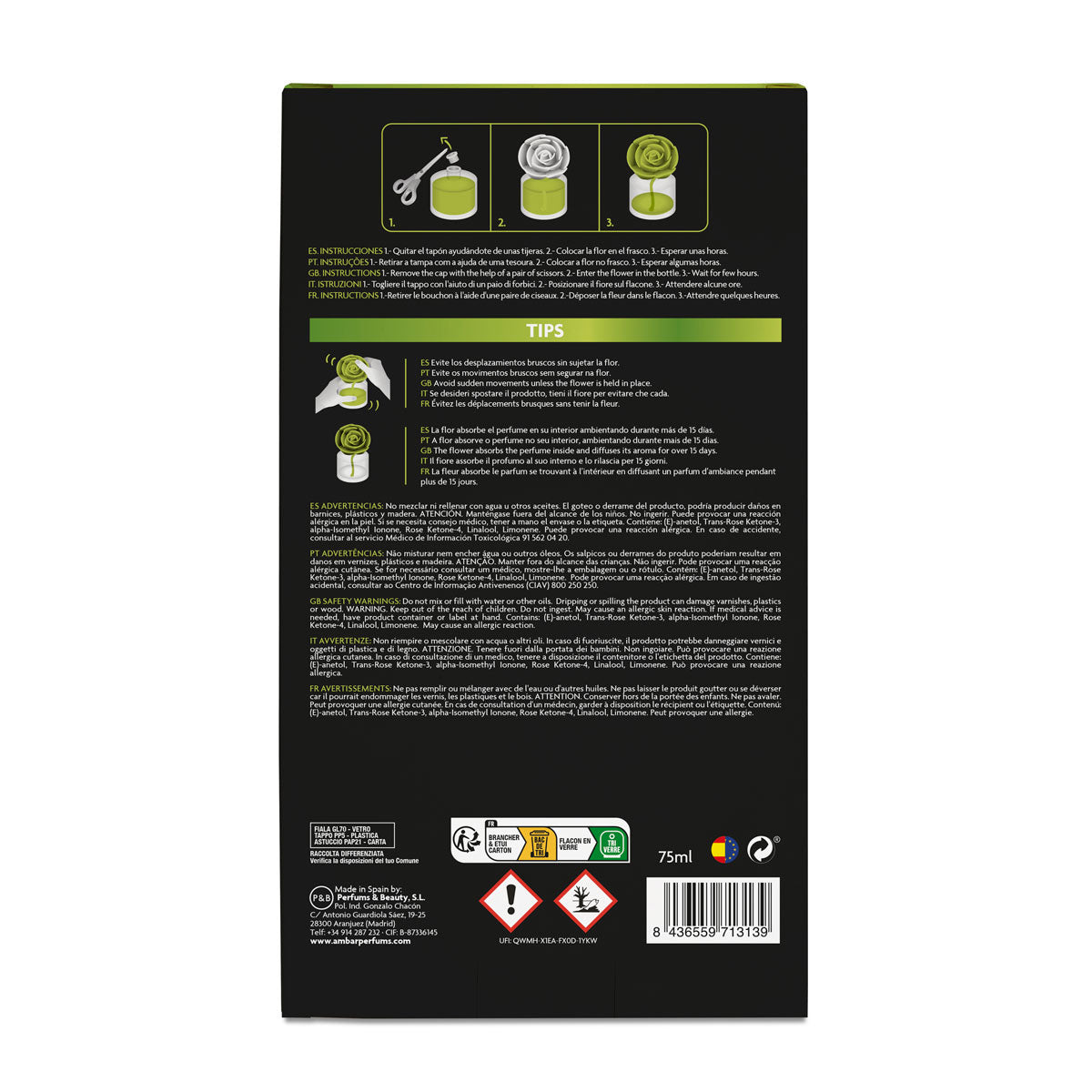MIKADO FLOR PERFUMADA AMBAR