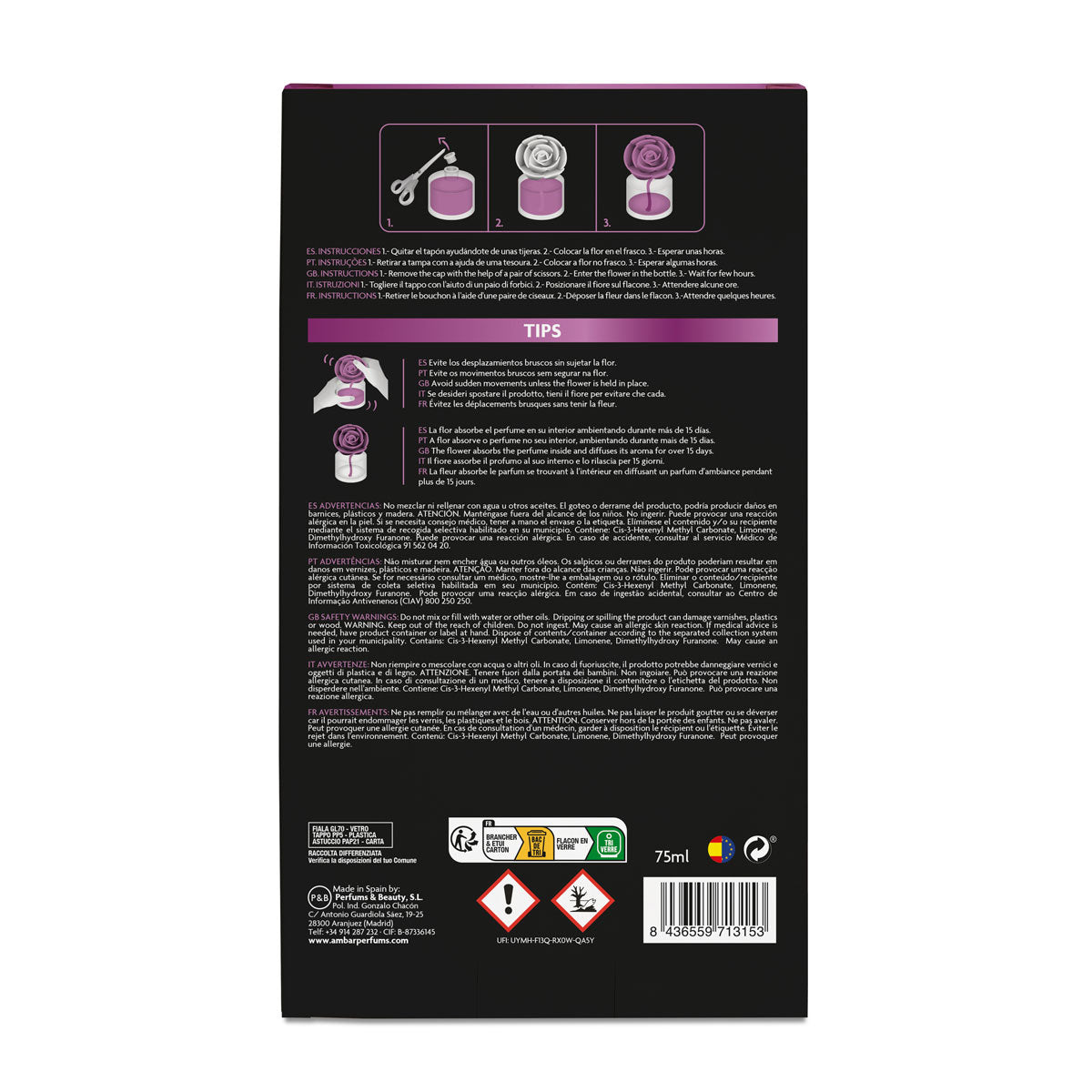 MIKADO FLOR PERFUMADA AMBAR