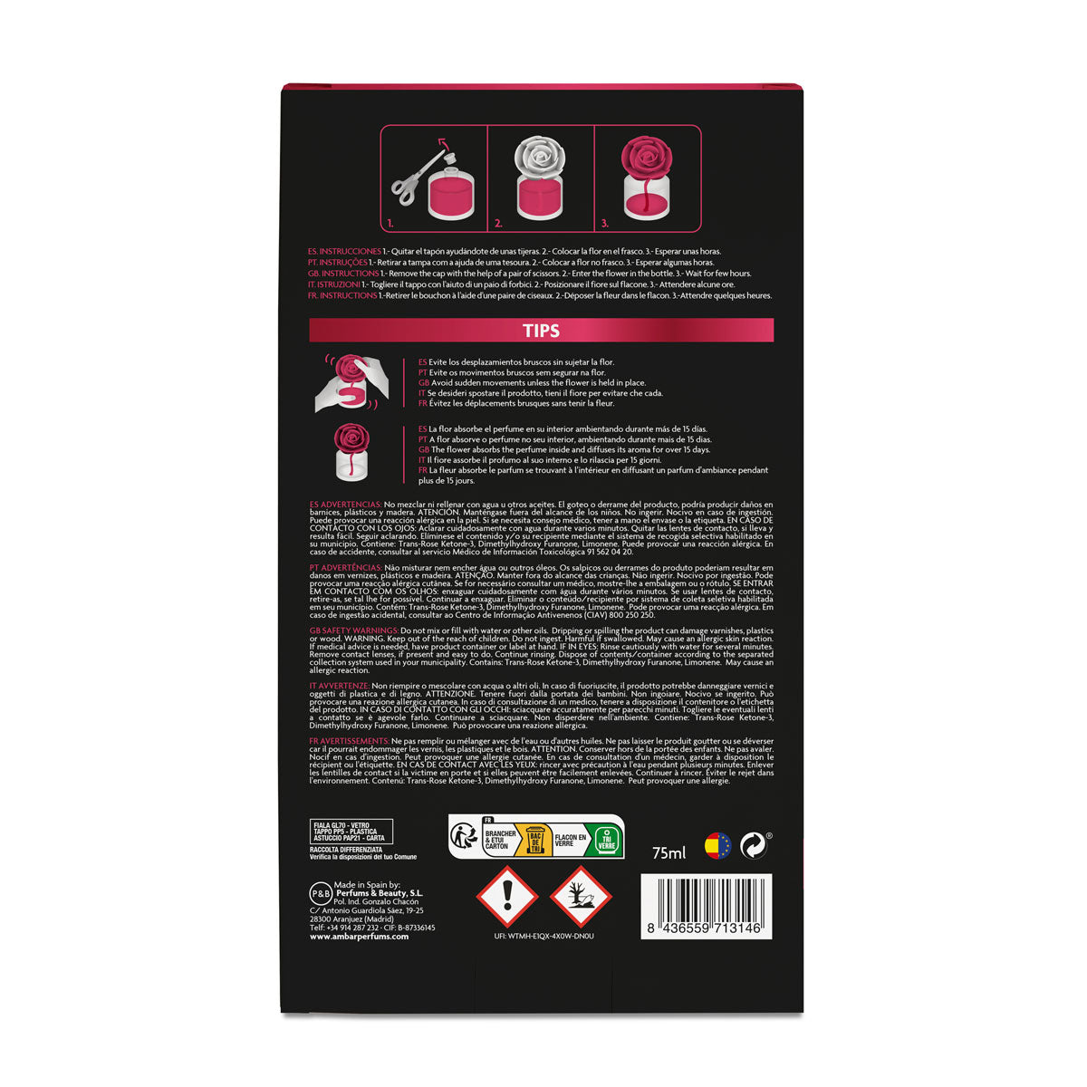 MIKADO FLOR PERFUMADA AMBAR