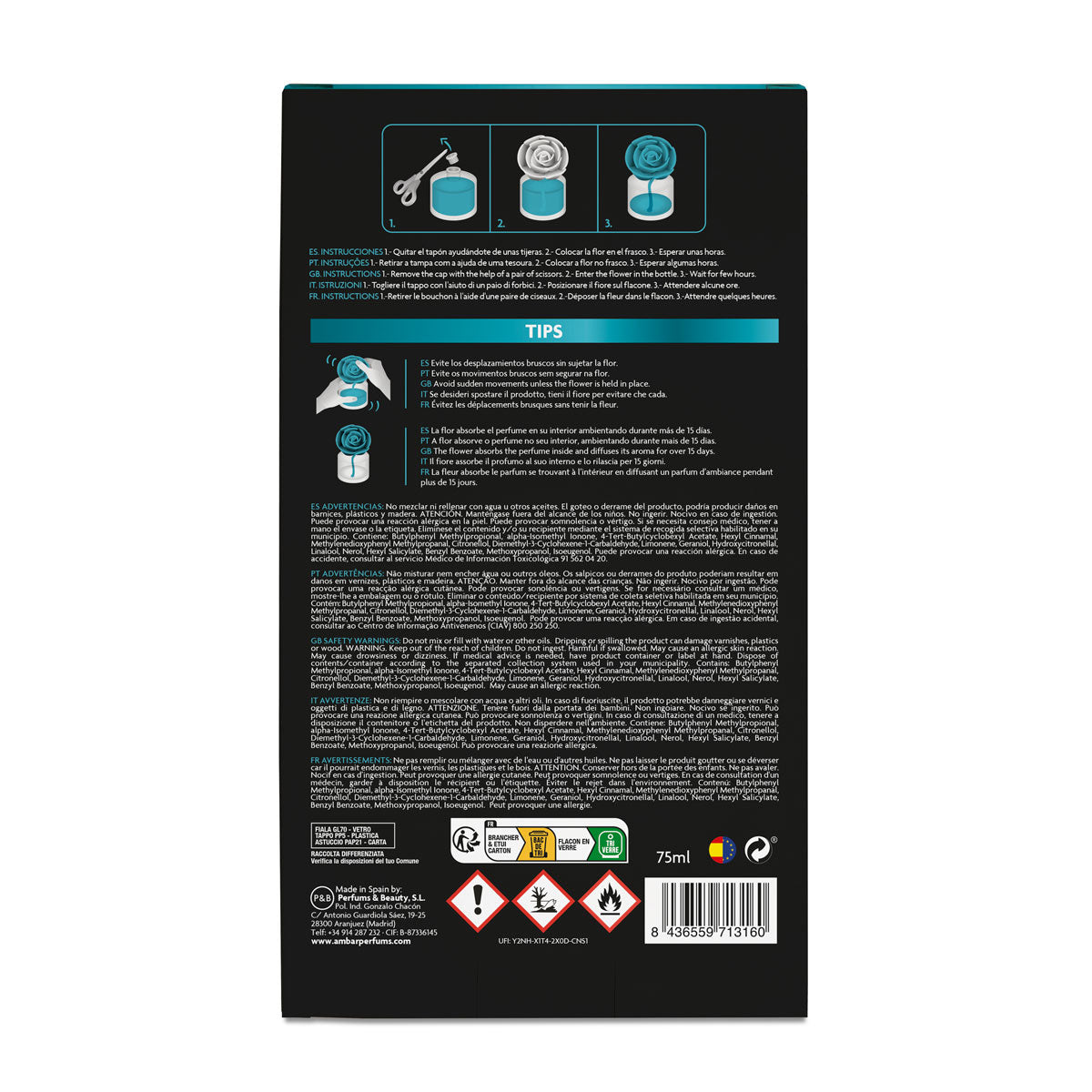 MIKADO FLOR PERFUMADA AMBAR