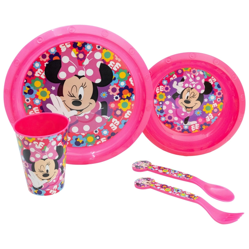 SET VAJILLA INFANTIL 5 PCS (PLATO, CUENCO, VASO Y CUBIERTOS)