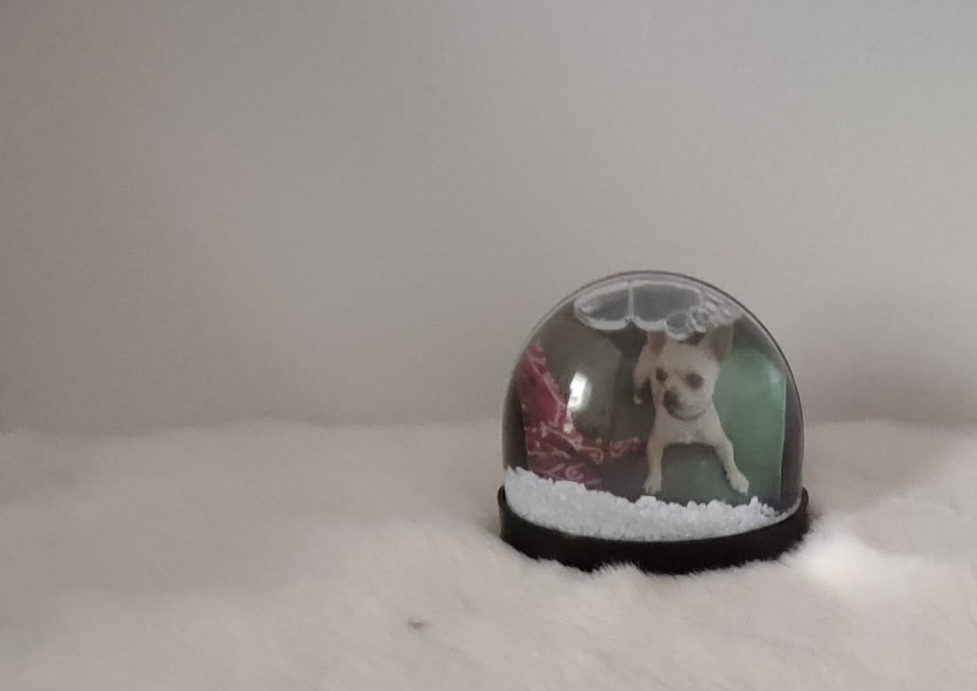 BOLA DE NIEVE IMÁN PERSONALIZADA
