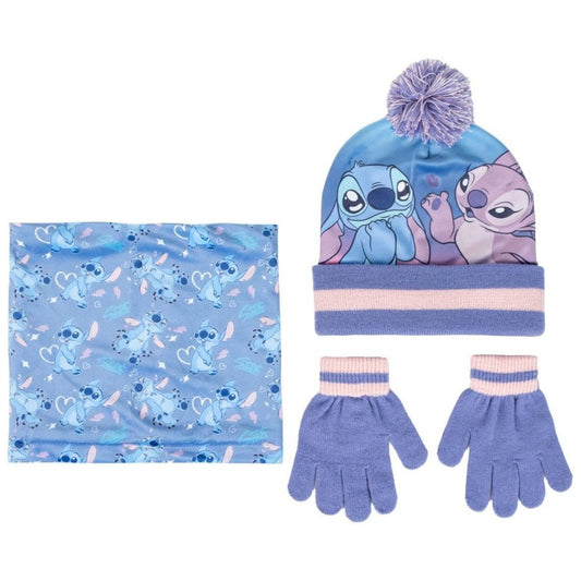 CONJUNTO 3 PIEZAS(GORRO BRAGA GUANTES) SNOOD STITCH