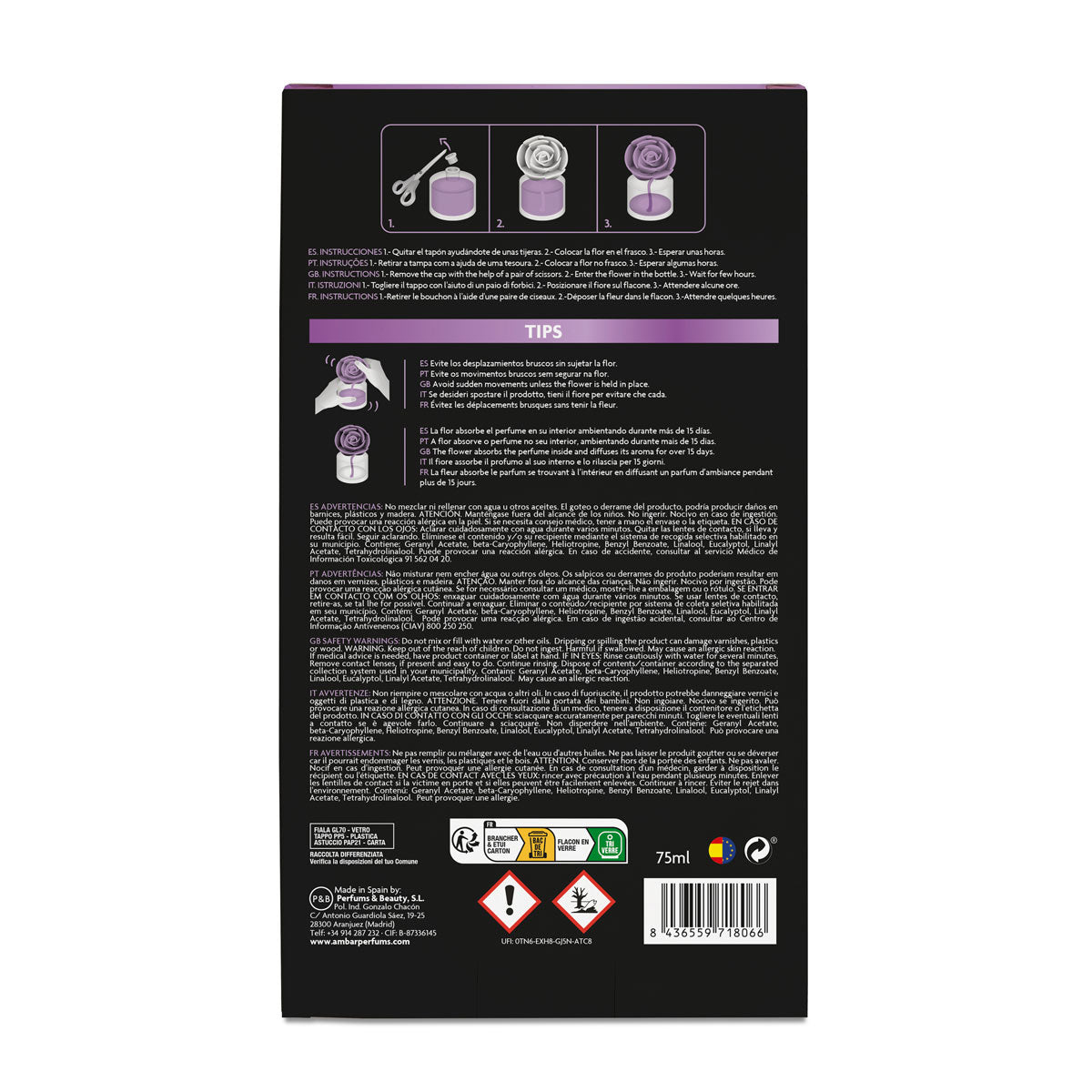 MIKADO FLOR PERFUMADA AMBAR
