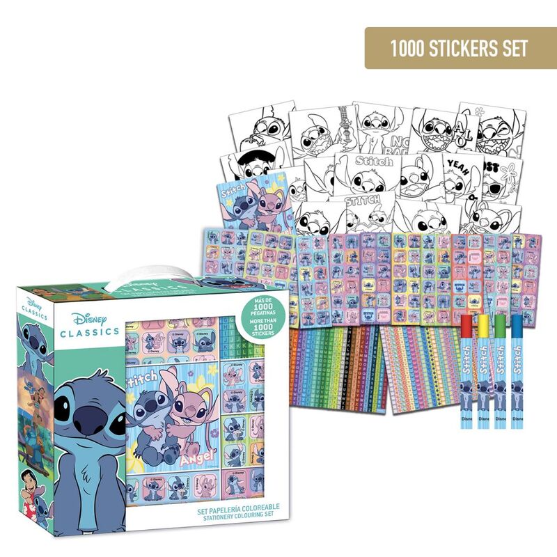 PACK 1000 PEGATINAS MARVEL O STITCH